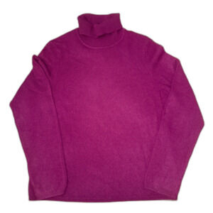 Charter Club Berry Cashmere Turtleneck Sweater Women's Large